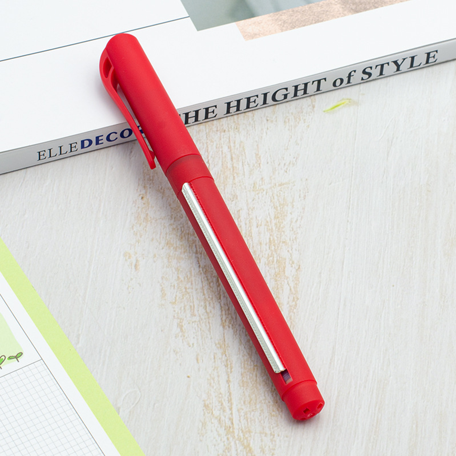 Plastic Cap Action Banner Ballpoint Pen 4