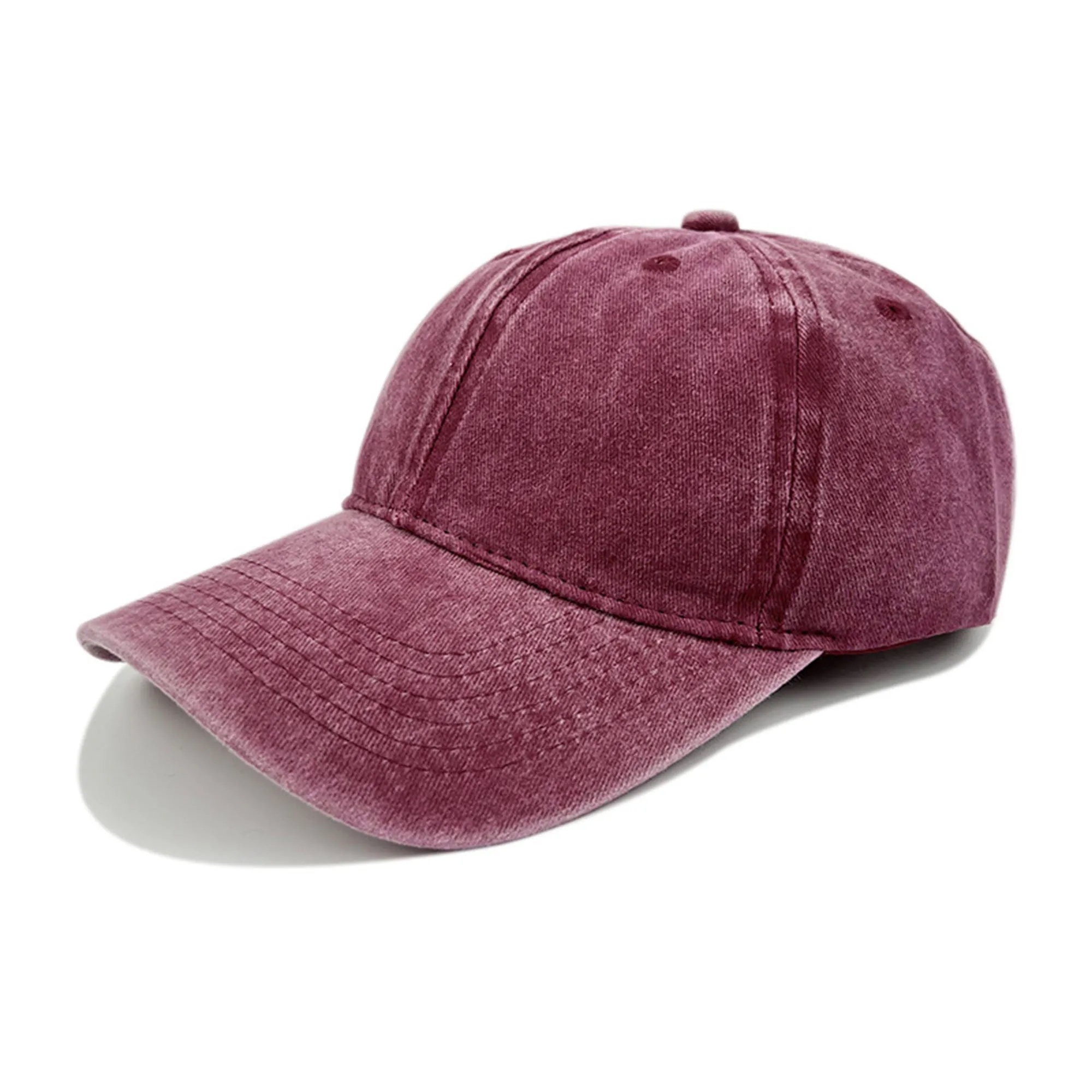 Embroidery Washed Cotton Baseball Cap 17