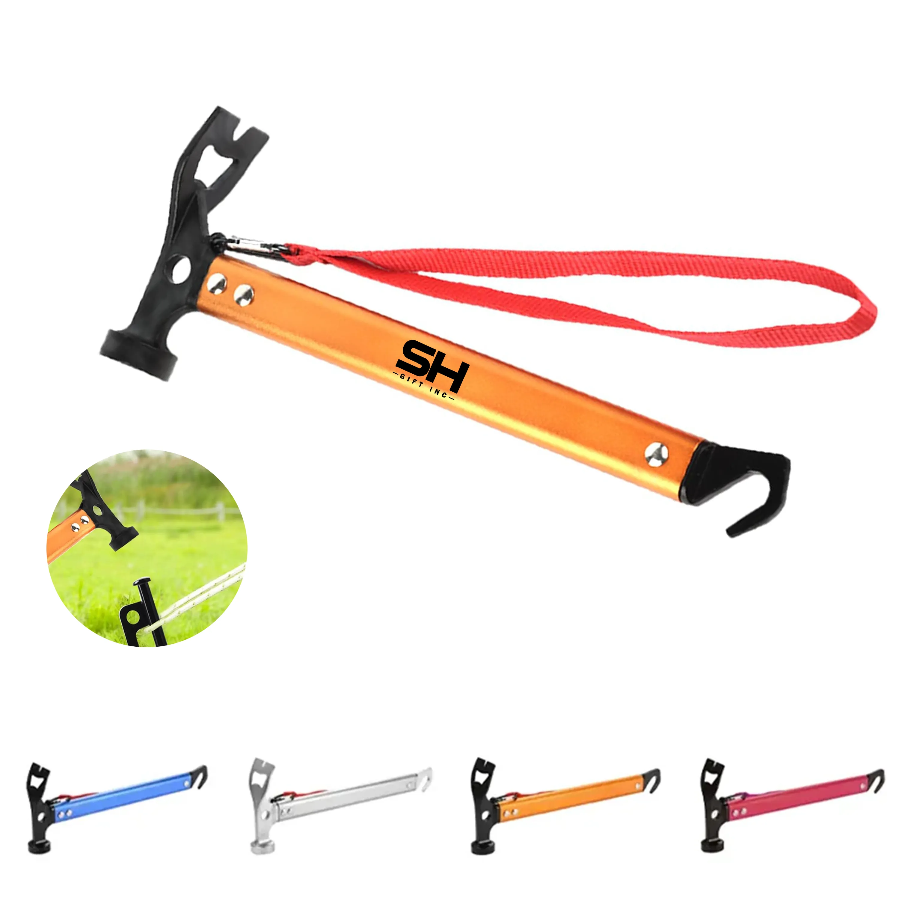 3 in 1 Steel Aluminum Camping Hammer 9