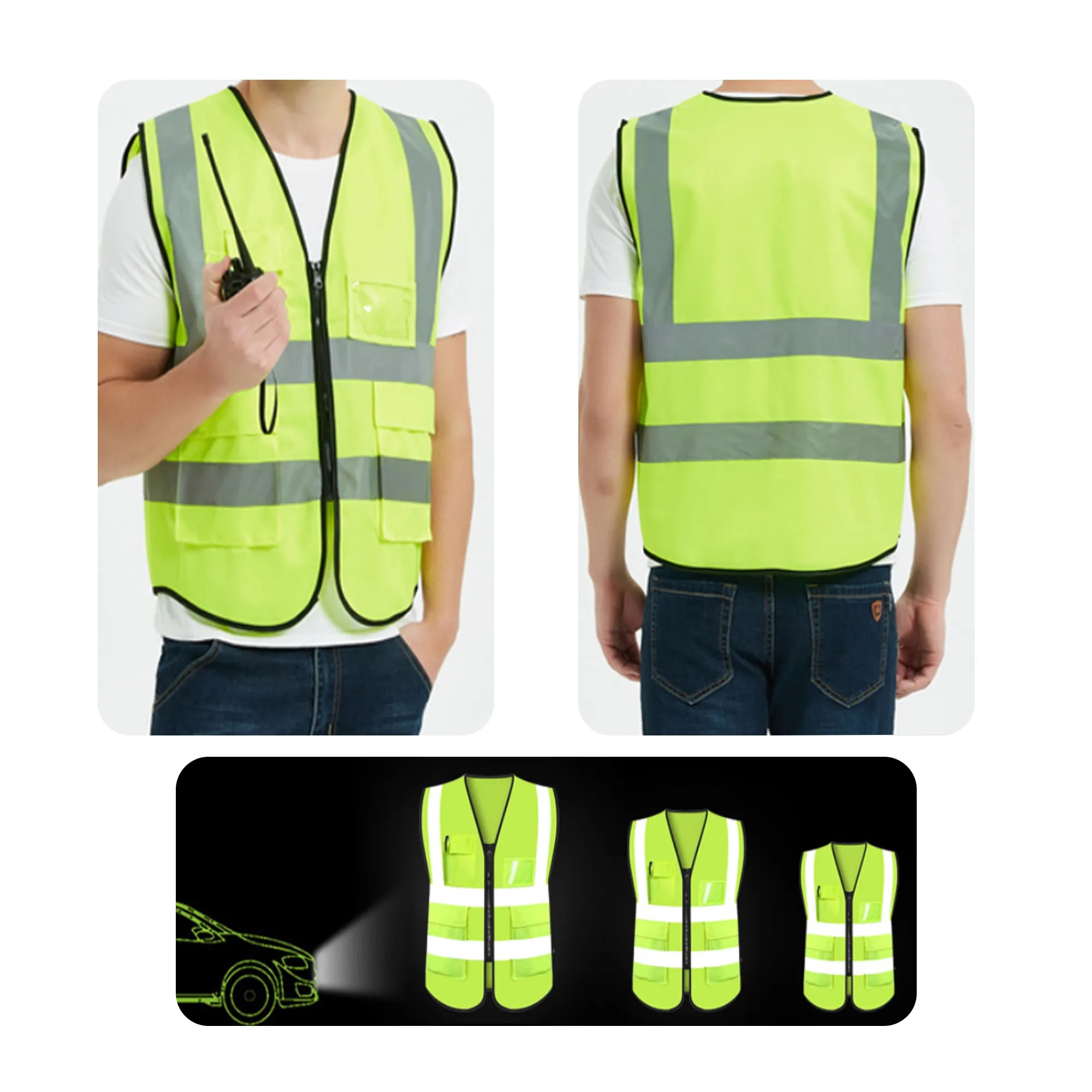 MOQ 50 PCS Reflective Safety Vest 2