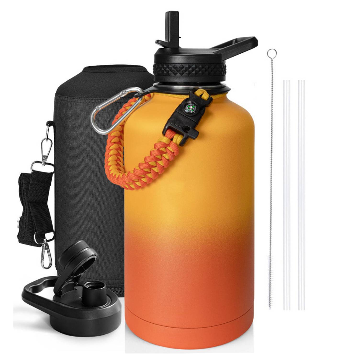 64oz Large Capacity Stainless Steel Insulated Water Bottle, custom water bottle with logo imprint 12