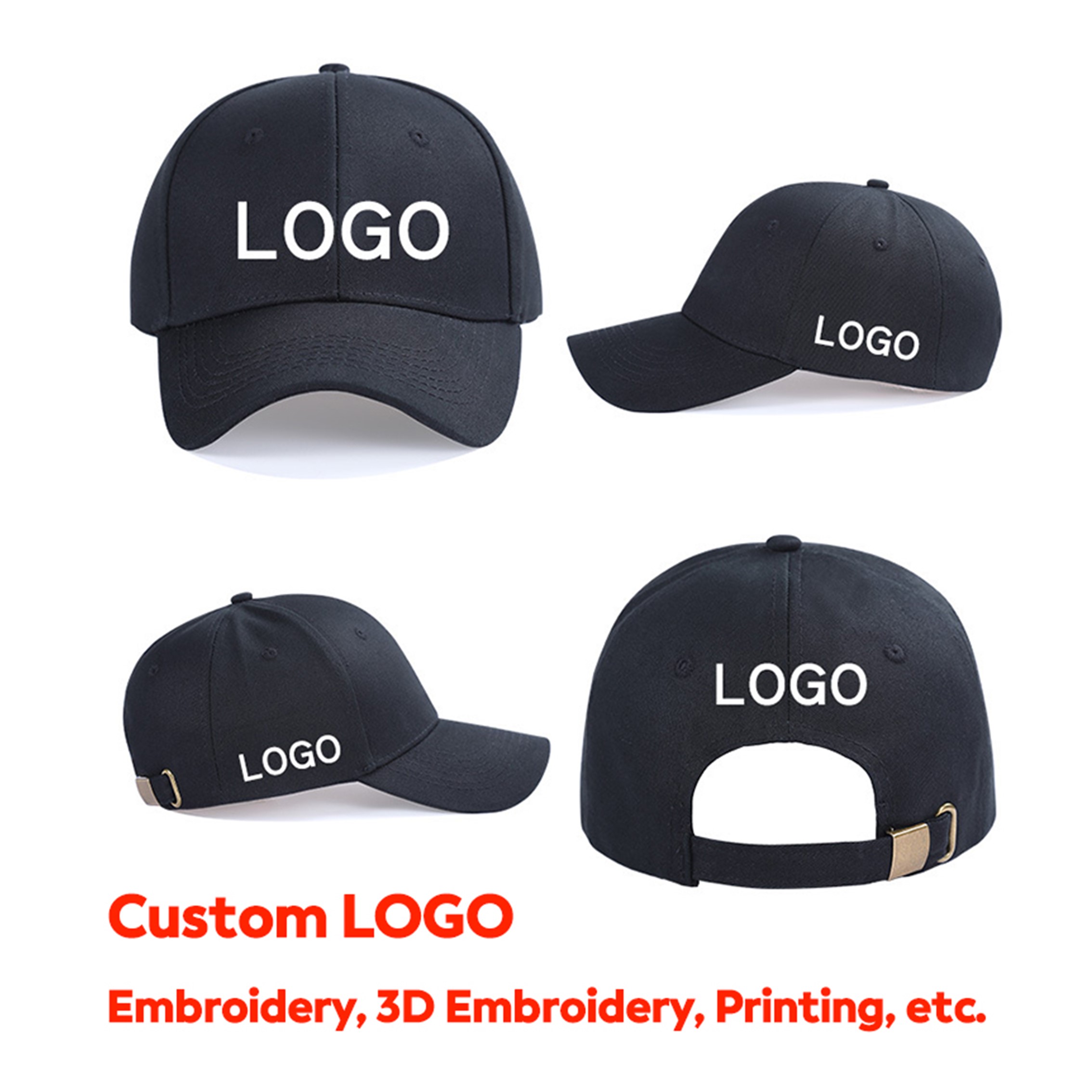 Cotton Twill Cap with Buckle Closure 2