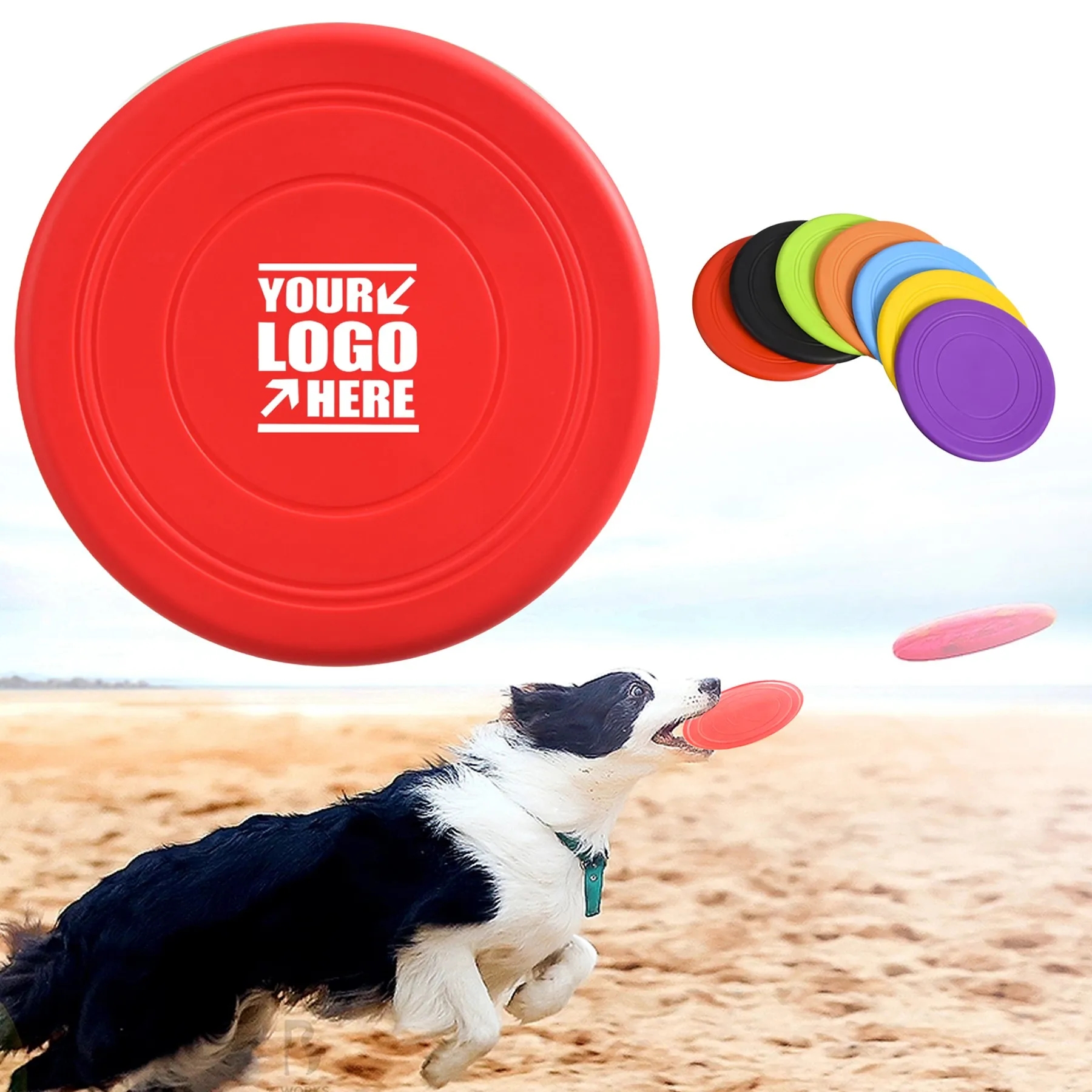 Soft Rubber Pet Flying Disc 1