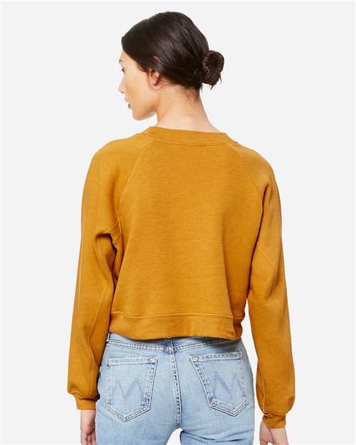 Women's Crop Raglan Crewneck Sweatshirt - 7505 17