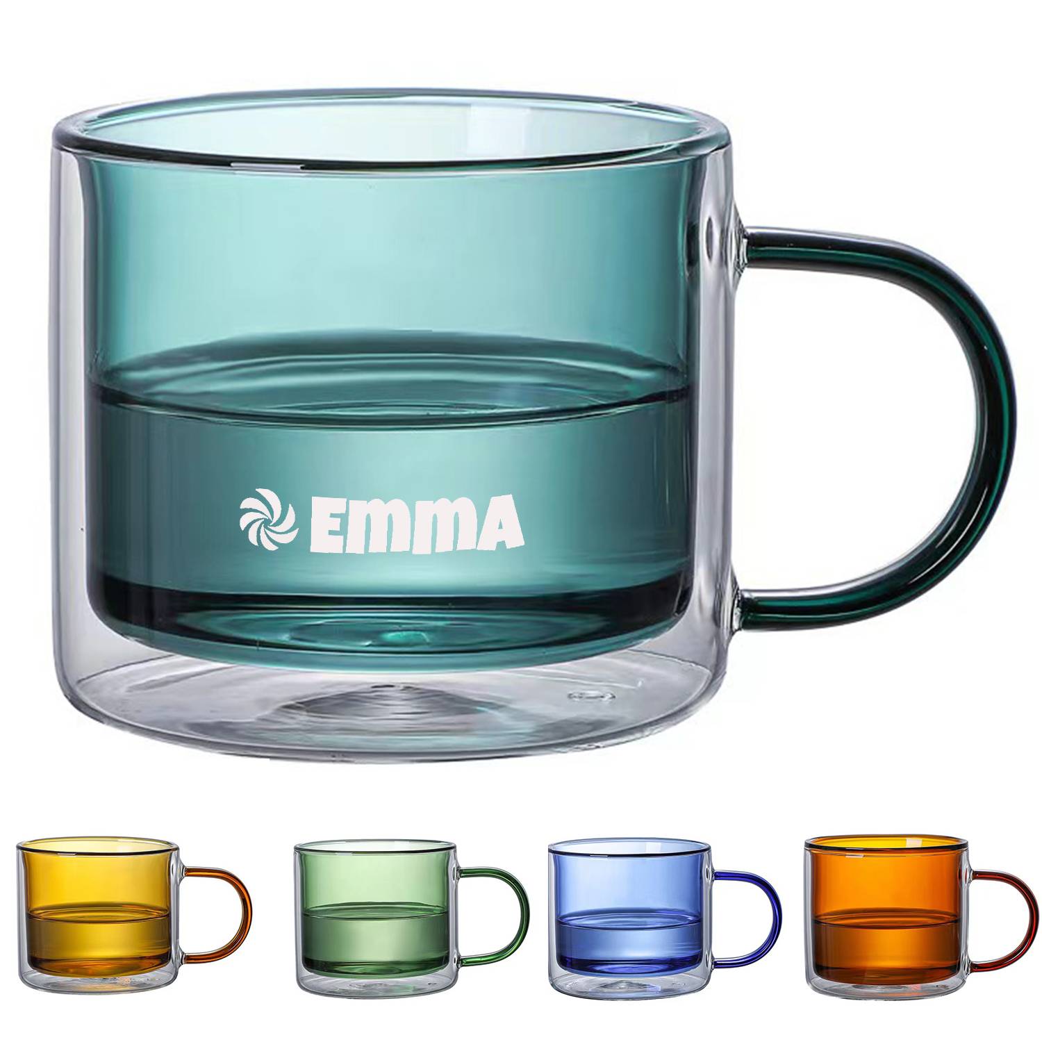 6.7oz Double Wall Glass Cup 2
