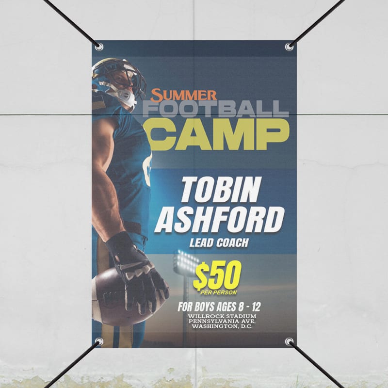 Custom 3' X 2' Mesh Banners 7