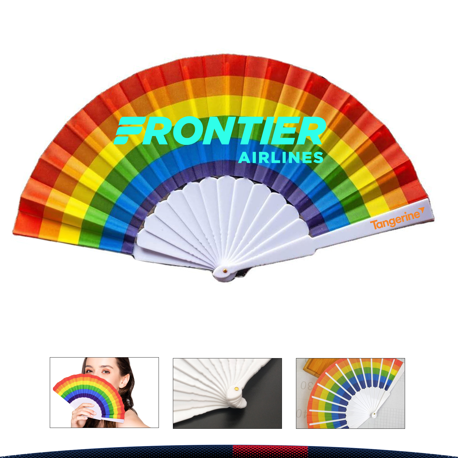 Rainbow Folding Fan 1