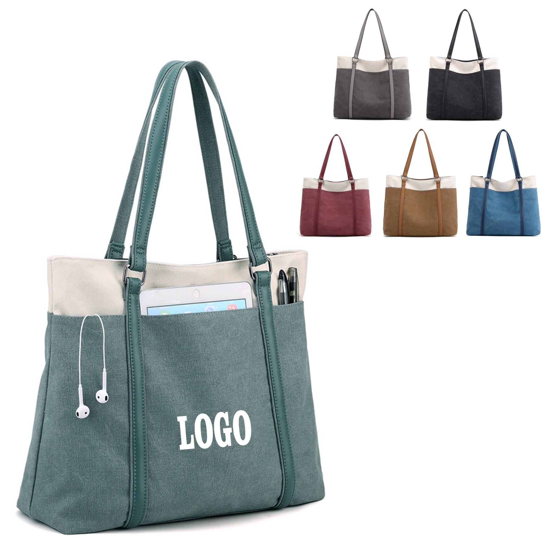 Retro Canvas Tote Bag