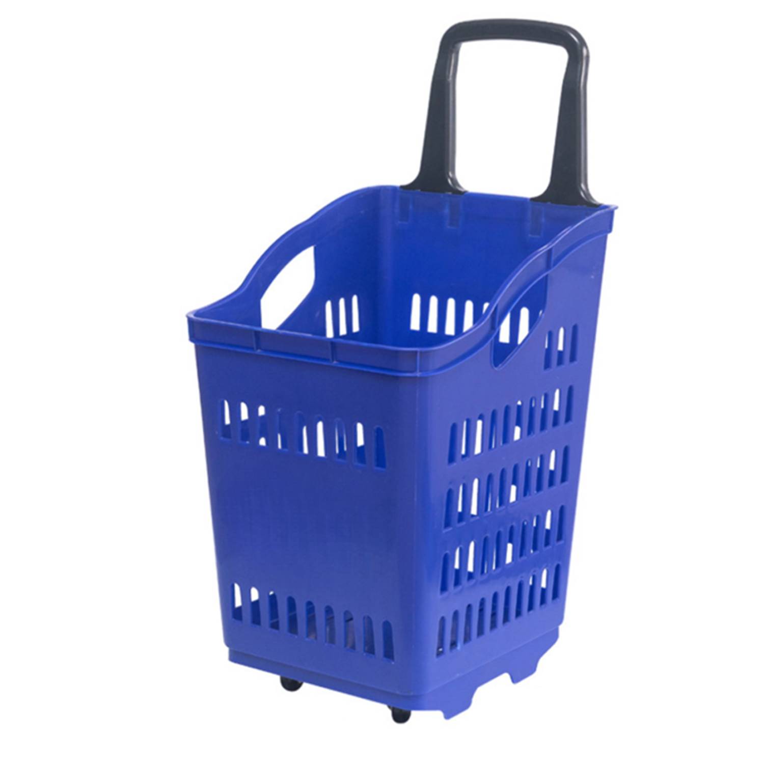 Grocery Market Shopping Basket w/ Wheels 3