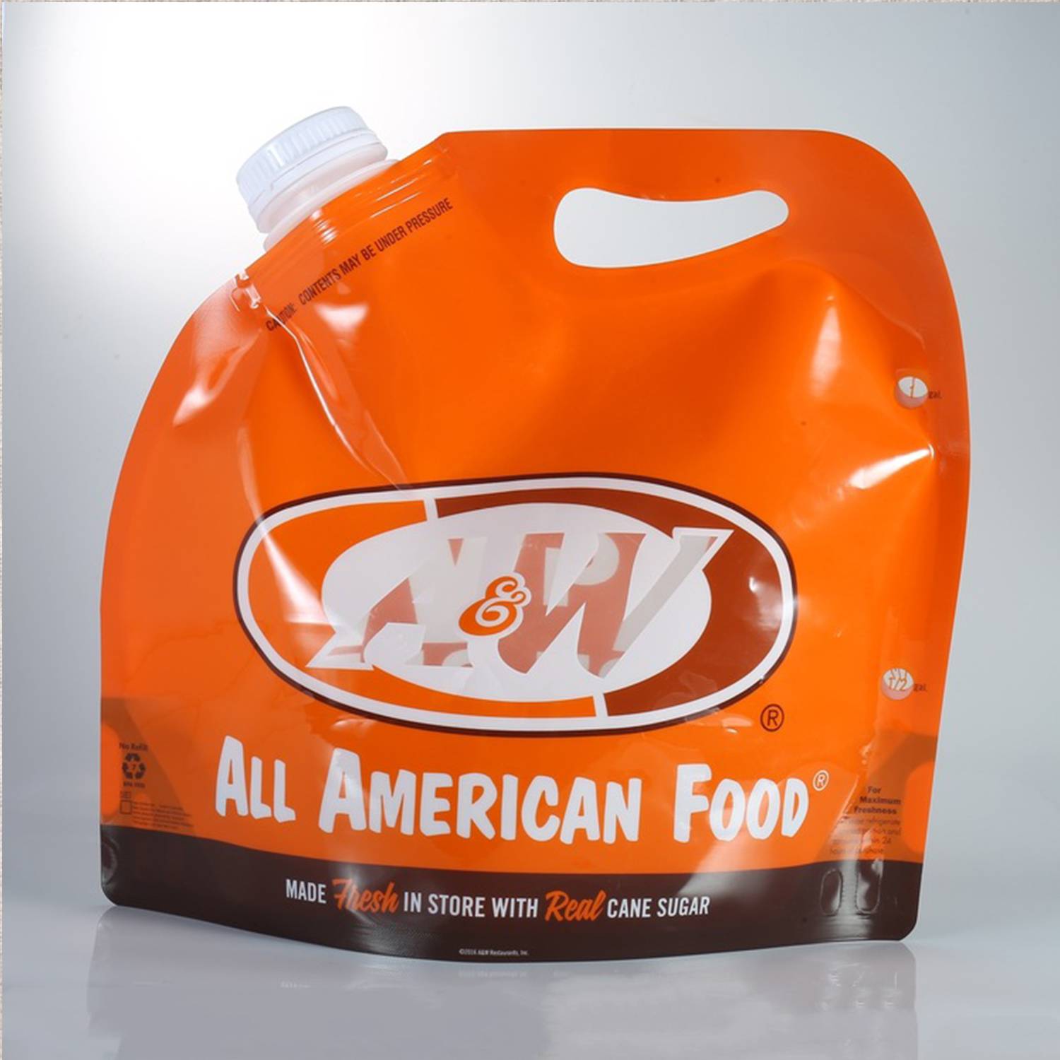 85oz Clear Plastic Beverage Tote Bag 2