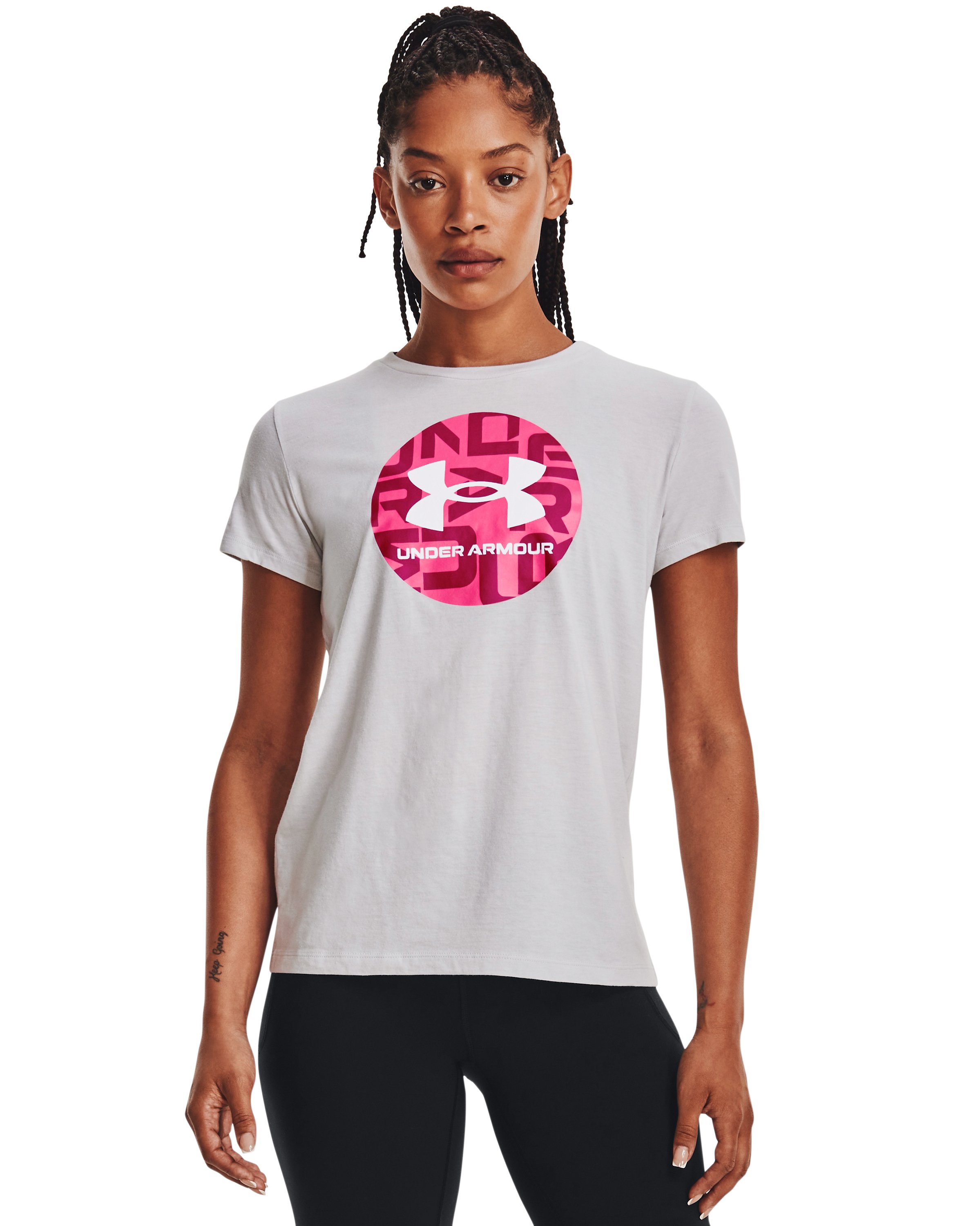Women's UA Circle Wordmark Short Sleeve 1