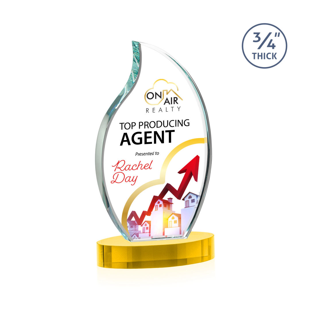 Croydon VividPrint™ Award on Alberton Base - Gold 5