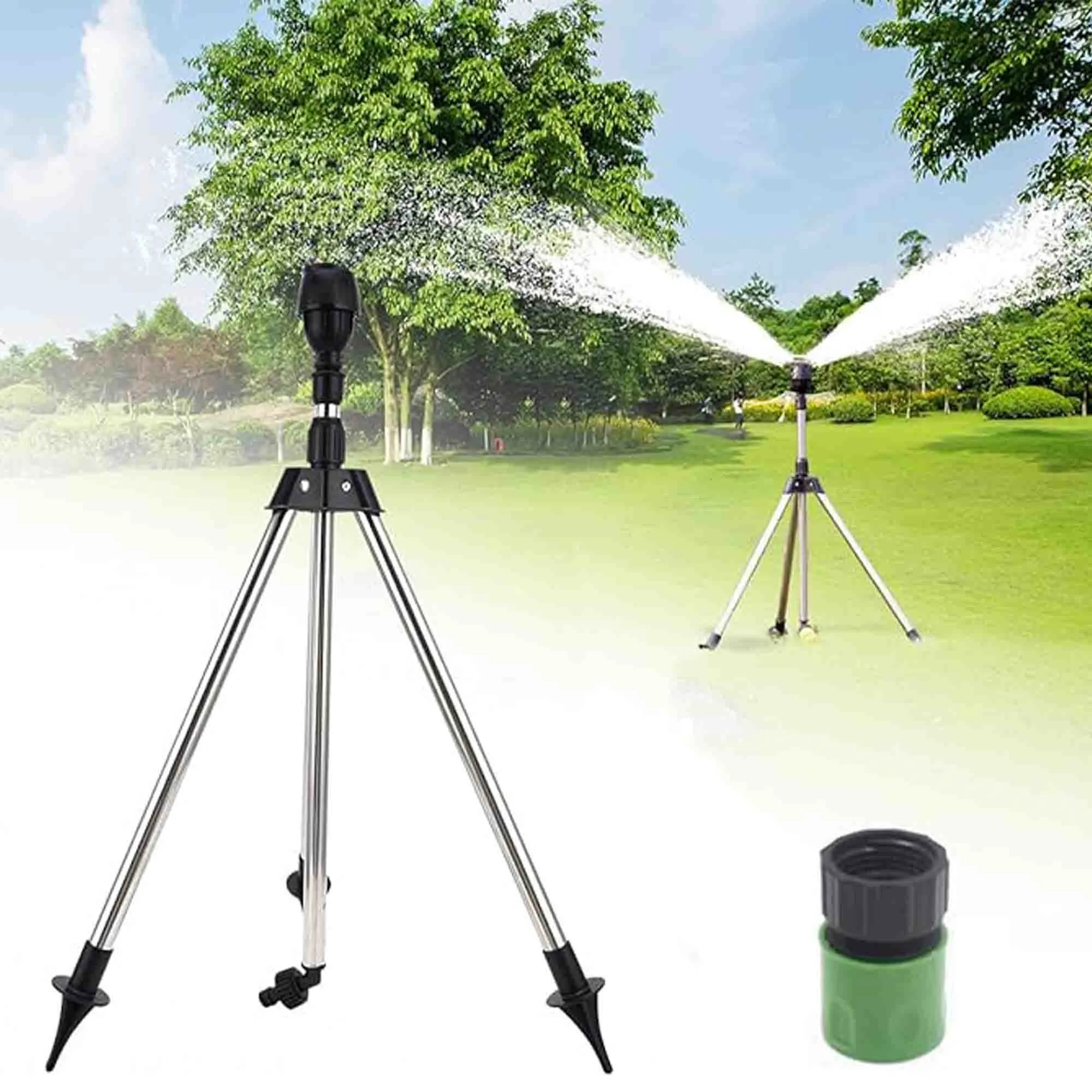 Upgrade Automatic 360 Degree Rotating Lawn Sprinkler