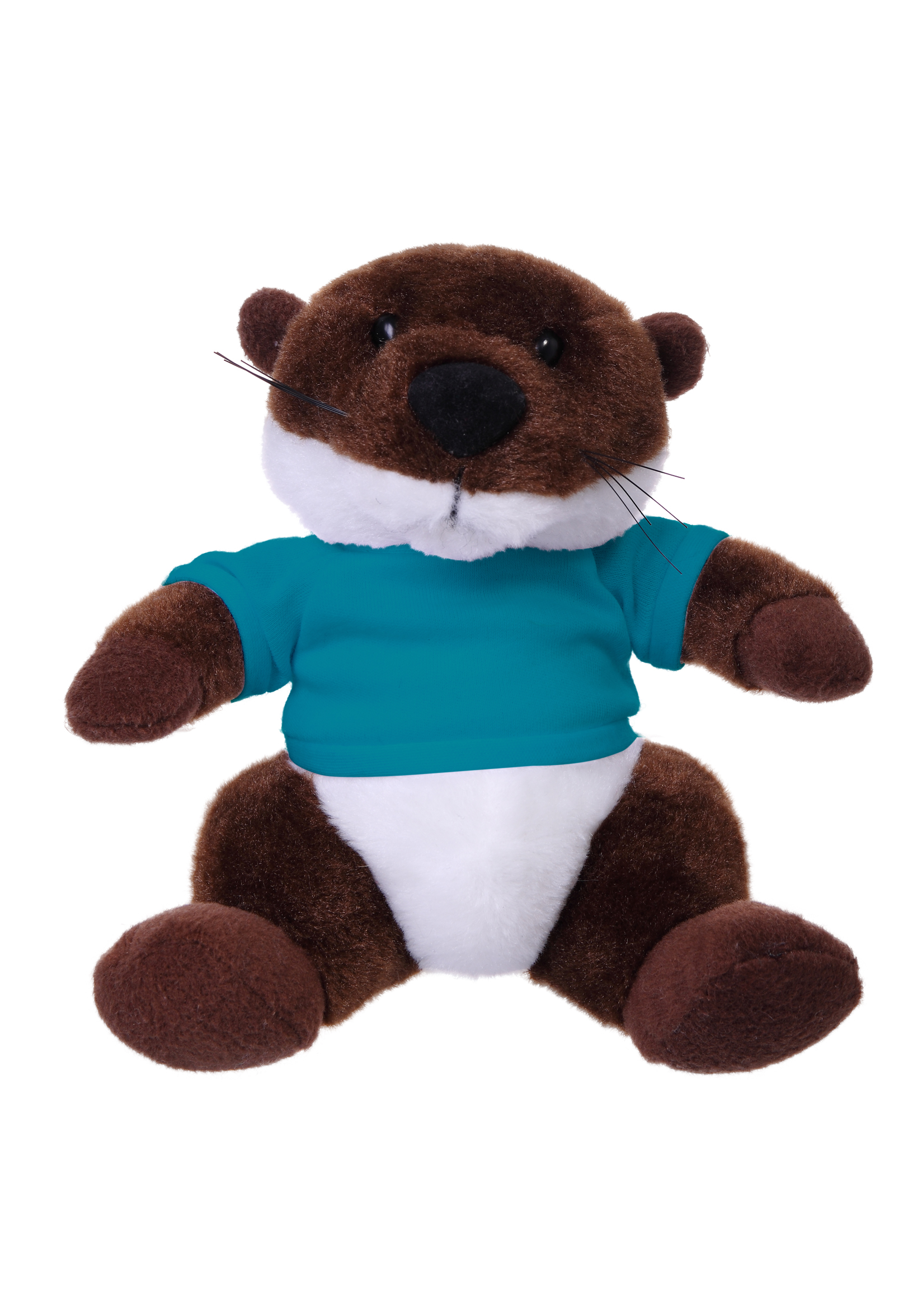 Soft Plush Stuffed Sitting Otter wearing a T-Shirt 18