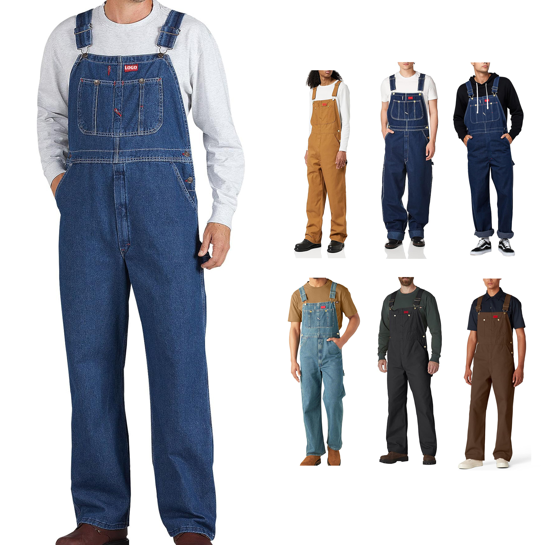 Men's Denim Overalls 6
