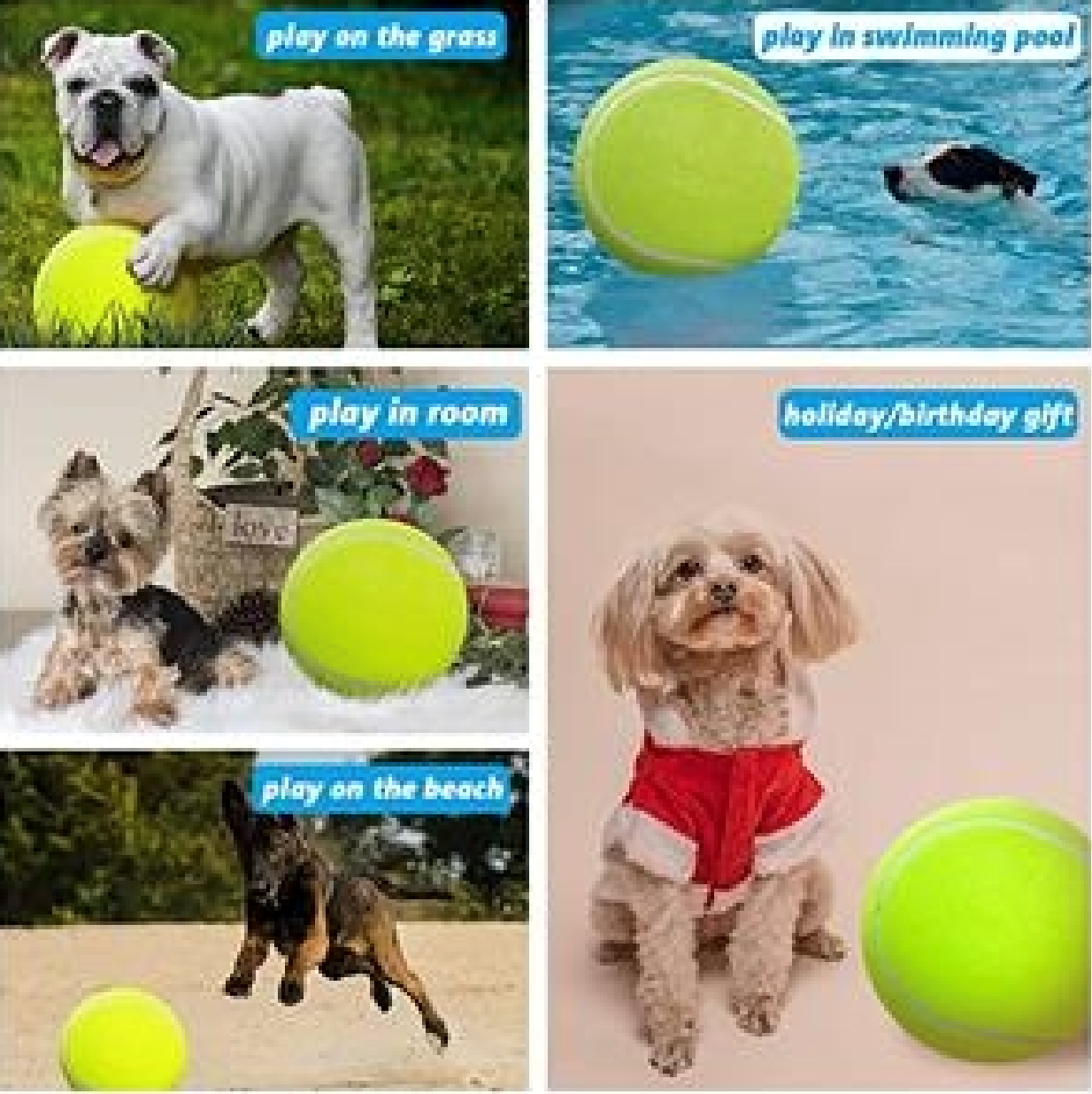 Large Tennis Ball Doggie Puzzle Toys 3