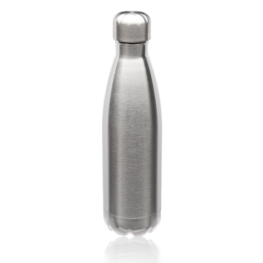 Cola-shaped Stainless Steel Water Bottle - Double Wall, custom water bottle with logo imprint 2