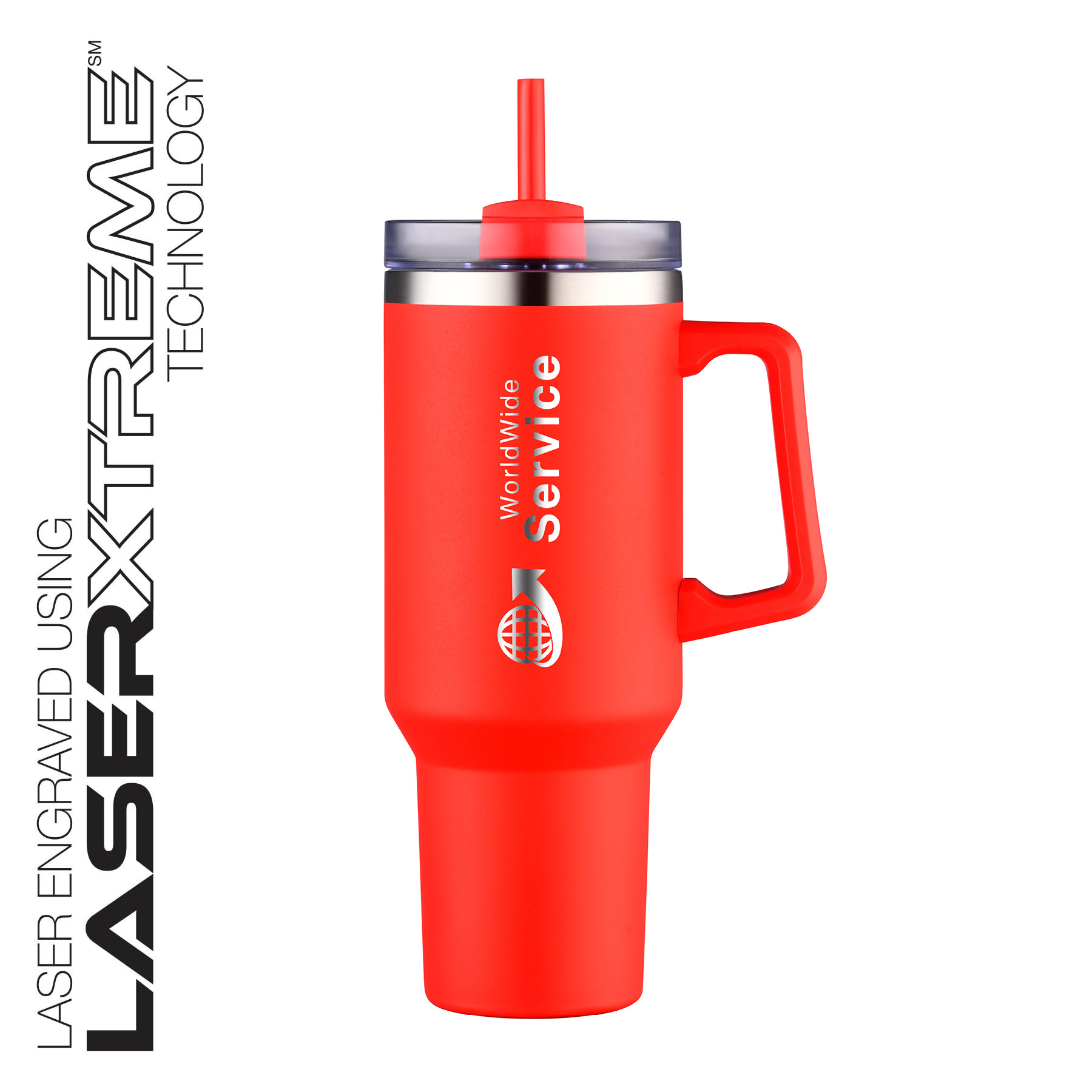 Lucas 40 oz. Double Wall, Stainless Steel Travel Mug 8
