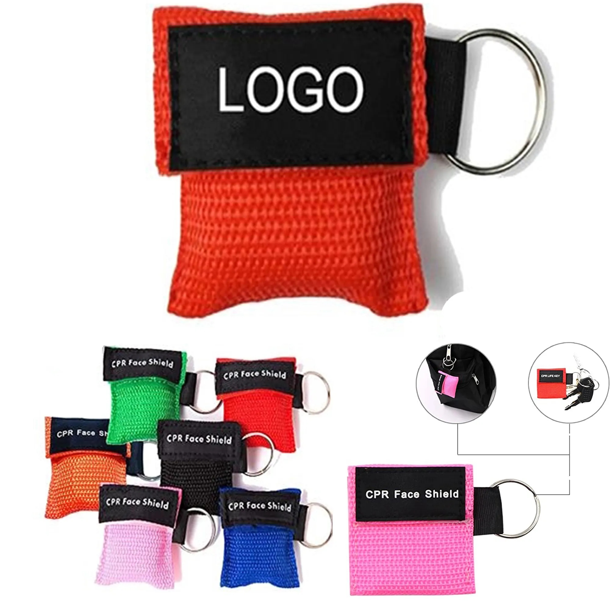 CPR Face Shield Mask Keychain 1