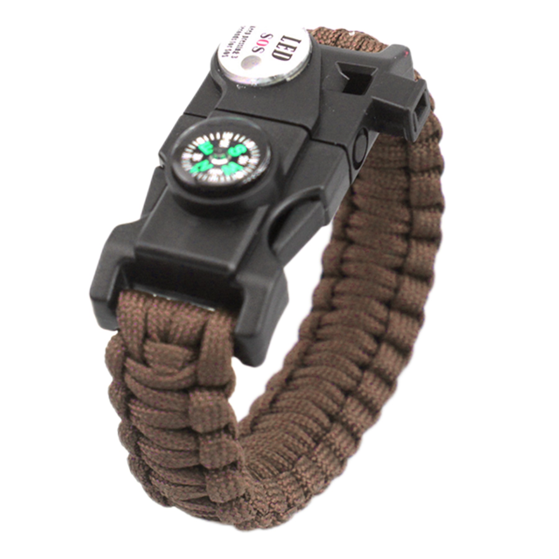 8-In-1 Mountaineering Survival Bracelet W/ Paracord 6