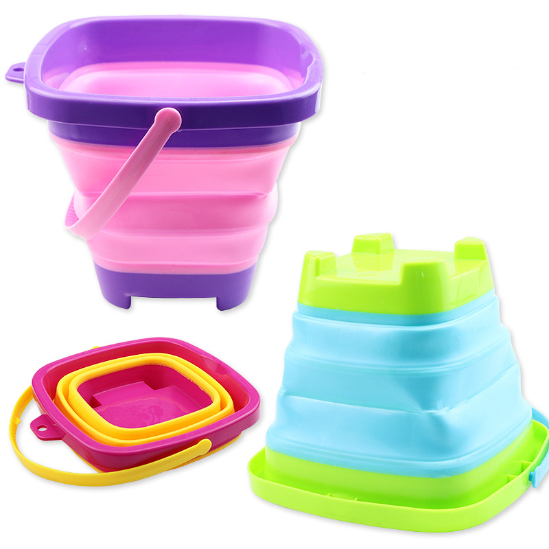 Multi-Function Barrel Portable Folding Basin Silicone Bucket 2
