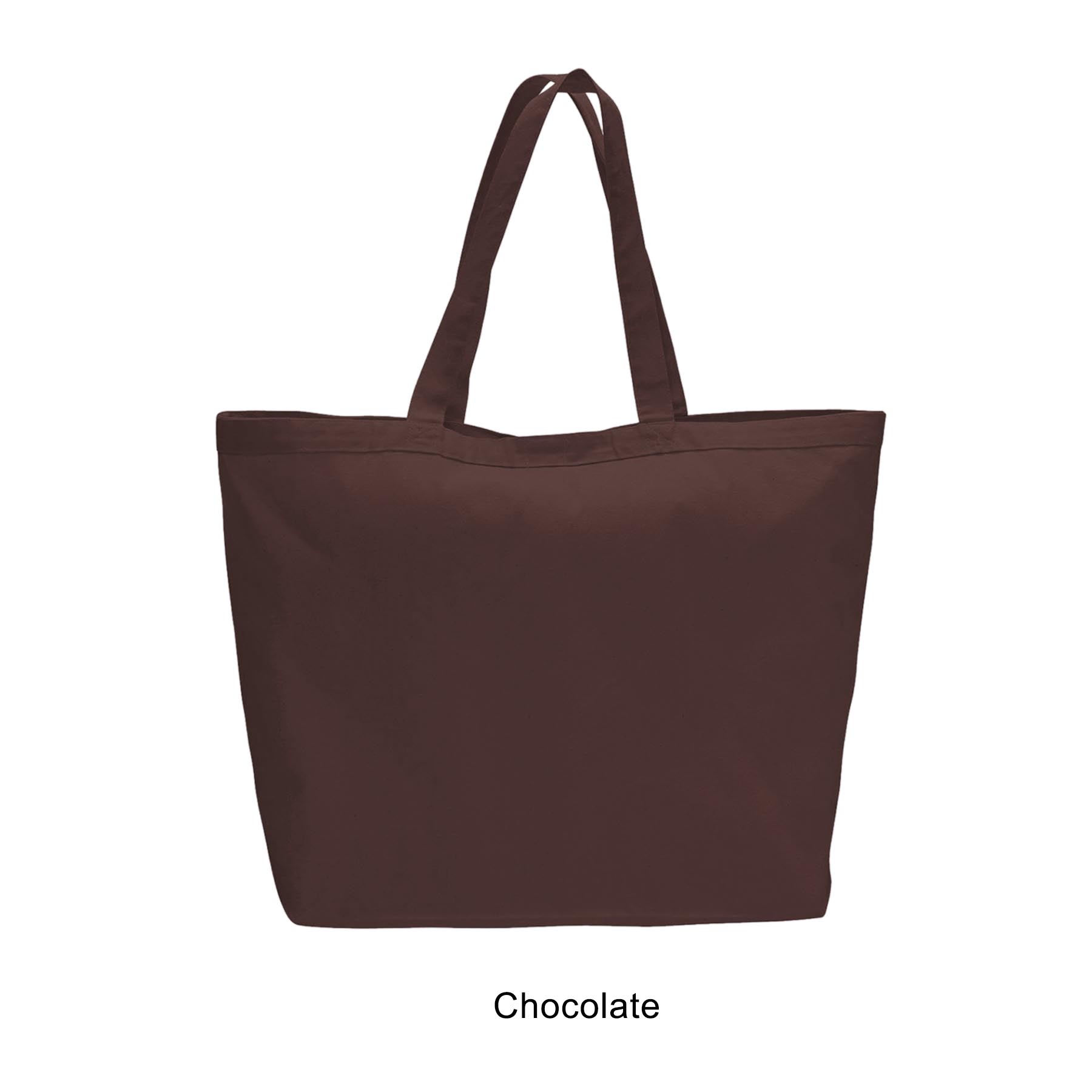 12 oz. 23"w Large Heavy Canvas Velcro Closure Tote Bag 8