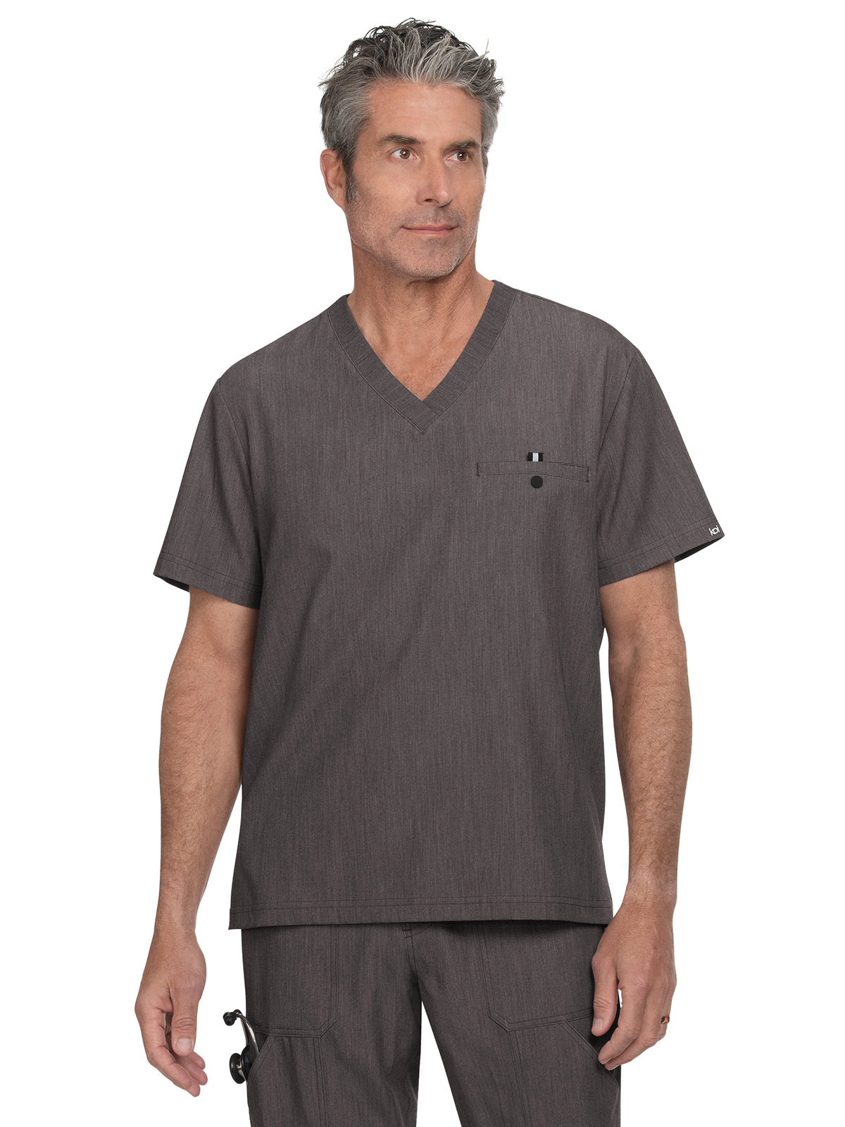 koi - Next Gen - Men's One-Pocket V-Neck Tuck-In On Call Top 47
