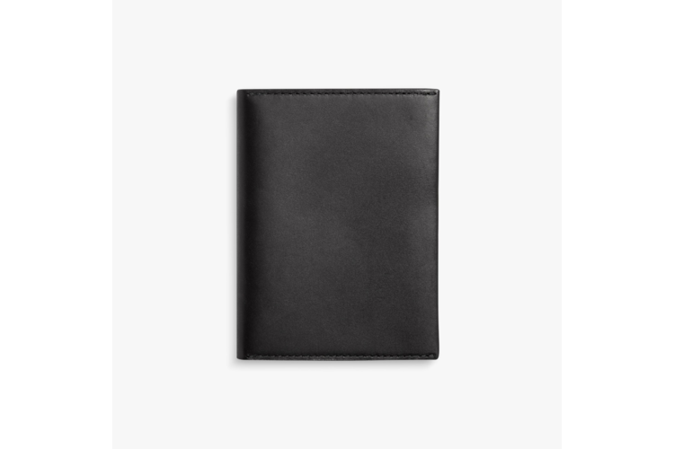 Shinola Passport Wallet - Black Vachetta Leather 1
