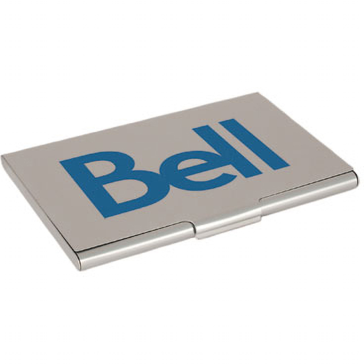 Aluminum Business Card Holder w/ 4 Colour Process (3 7/8"x2 1/2"x1/4")