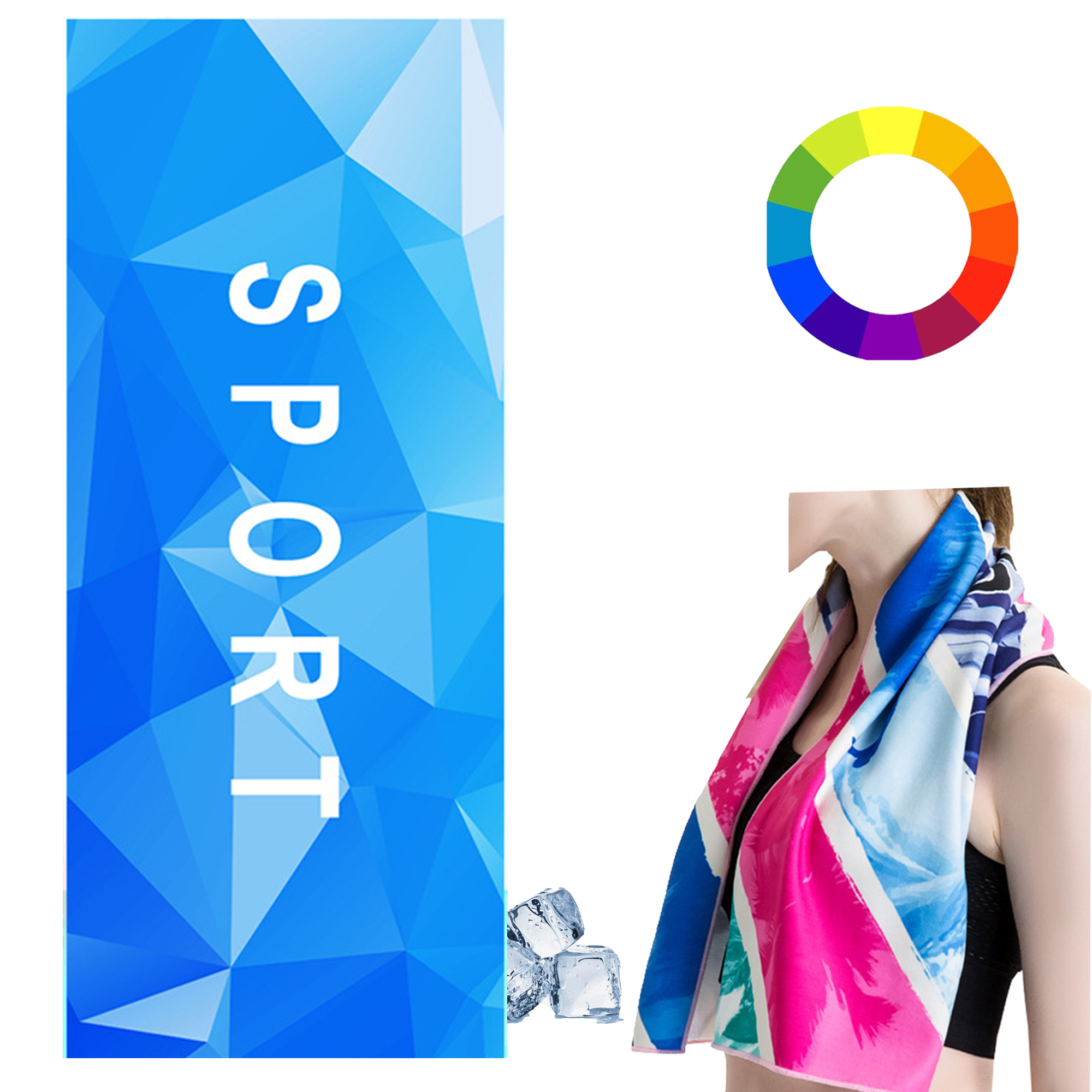 Full Color CoolSport Ice Outdoor Towel 2