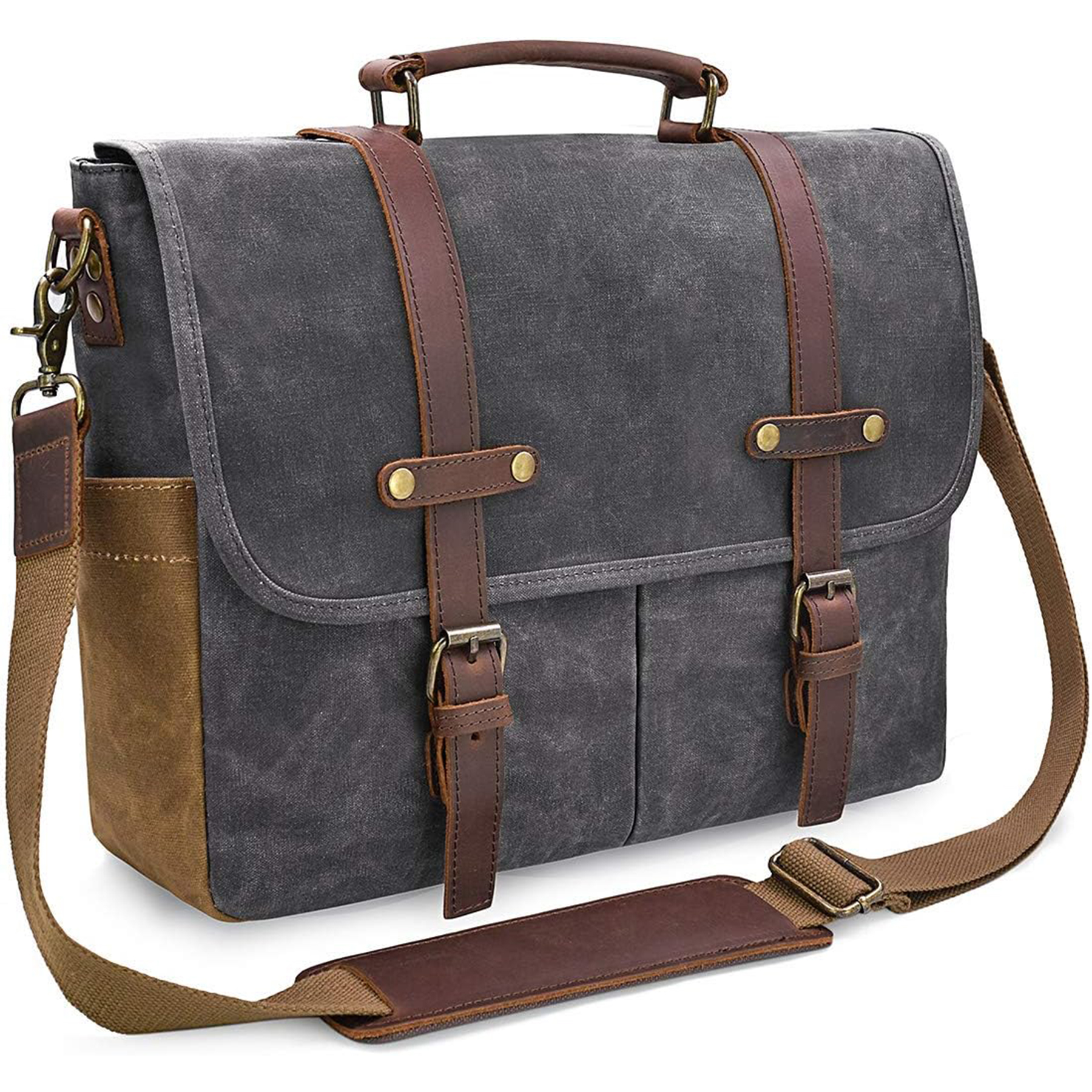 Waterproof Vintage Briefcase Shoulder Bag 2