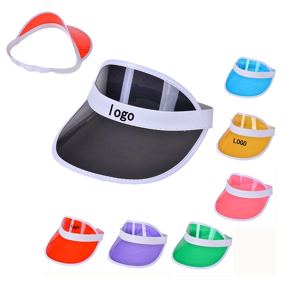 Plastic Clear Sun Visor Hat 2