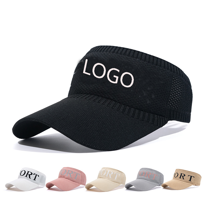 Polyester Unisex Knitted Elastic Sun Visor Cap 2