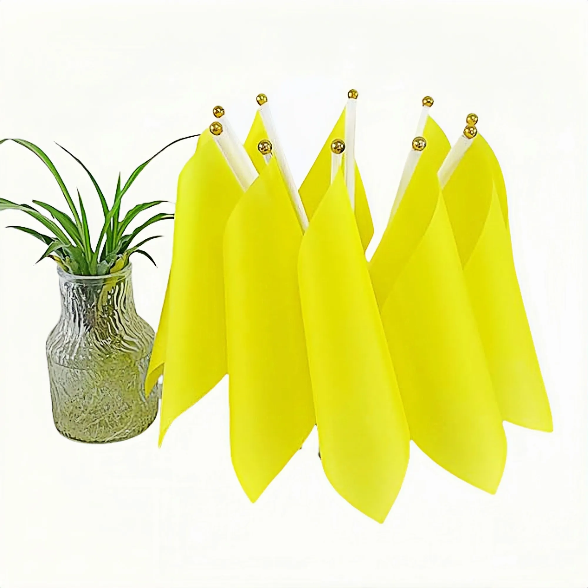 Plain Color Small Stick Flags 3