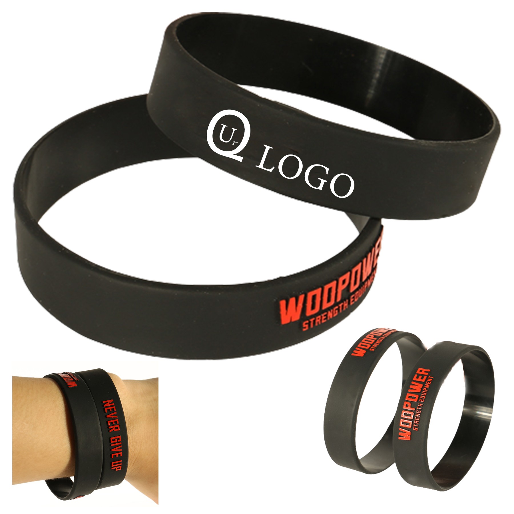 Embossed Silicone Wristband