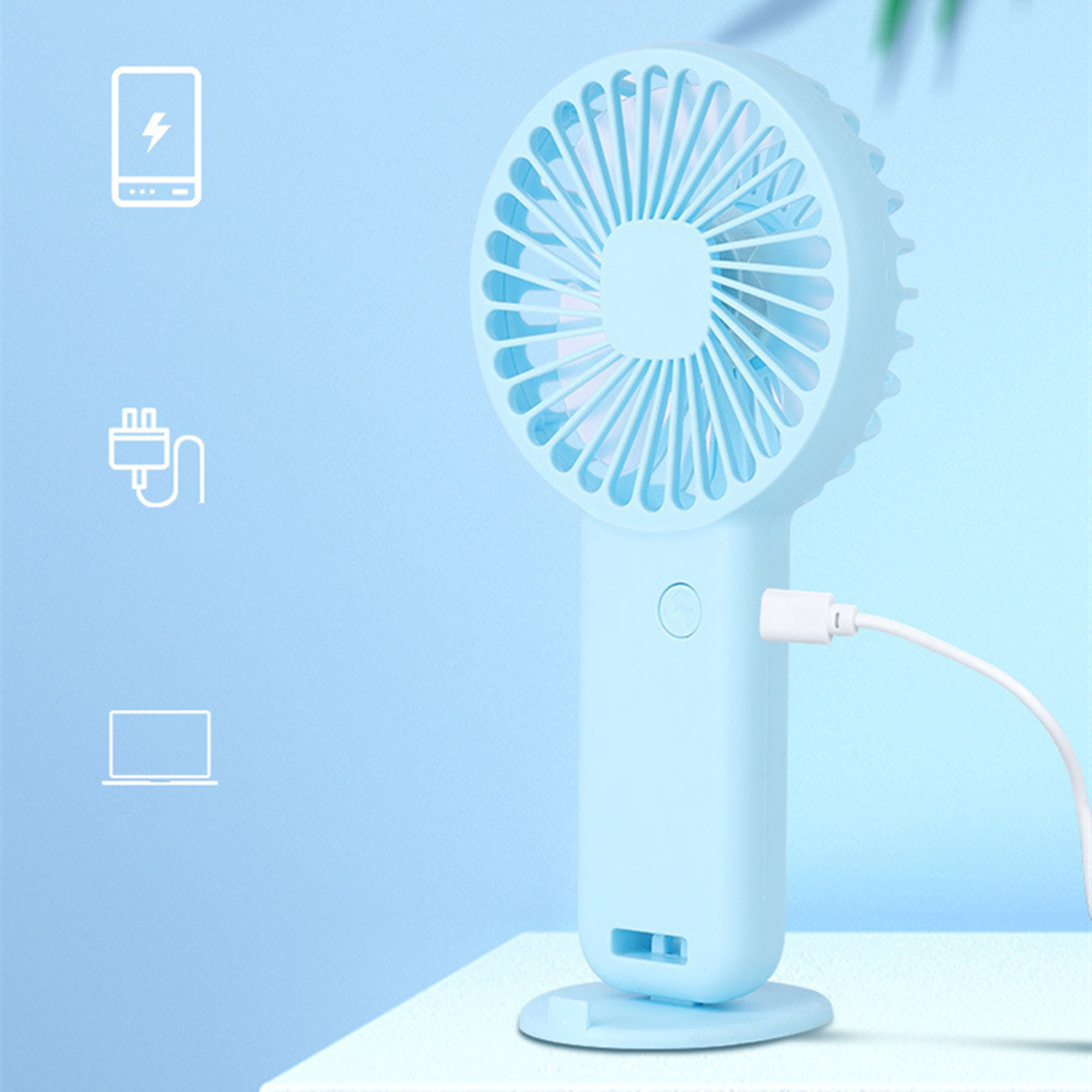 USB Rechargeable Handheld Fan 2