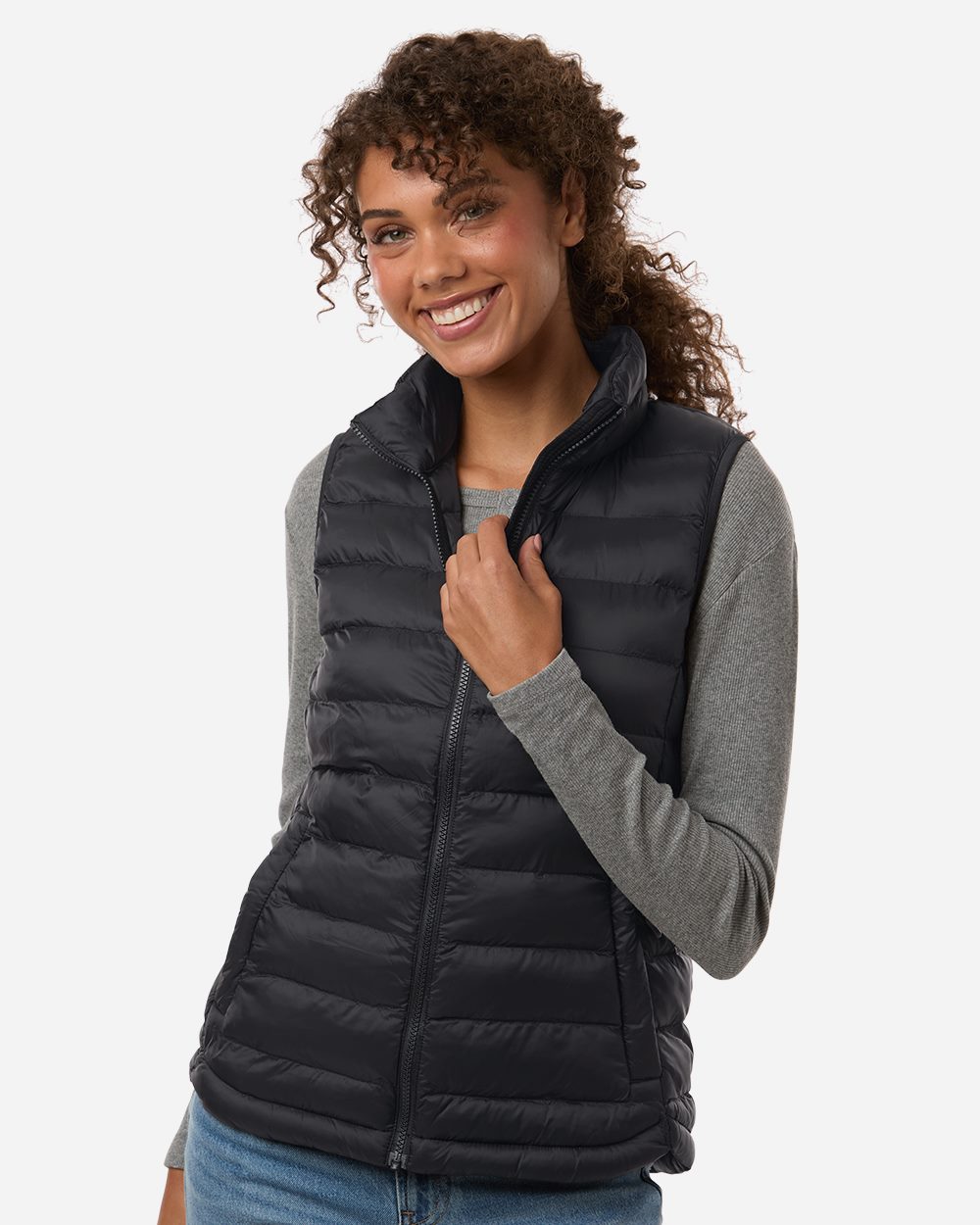 Women's Lightweight Poly-filled Packable Vest - W26717 8