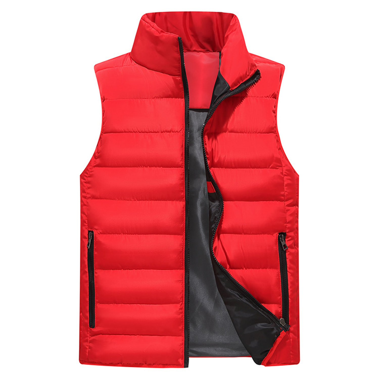 Casual Lightweight sleeveless Cotton Vest Without Hood 3