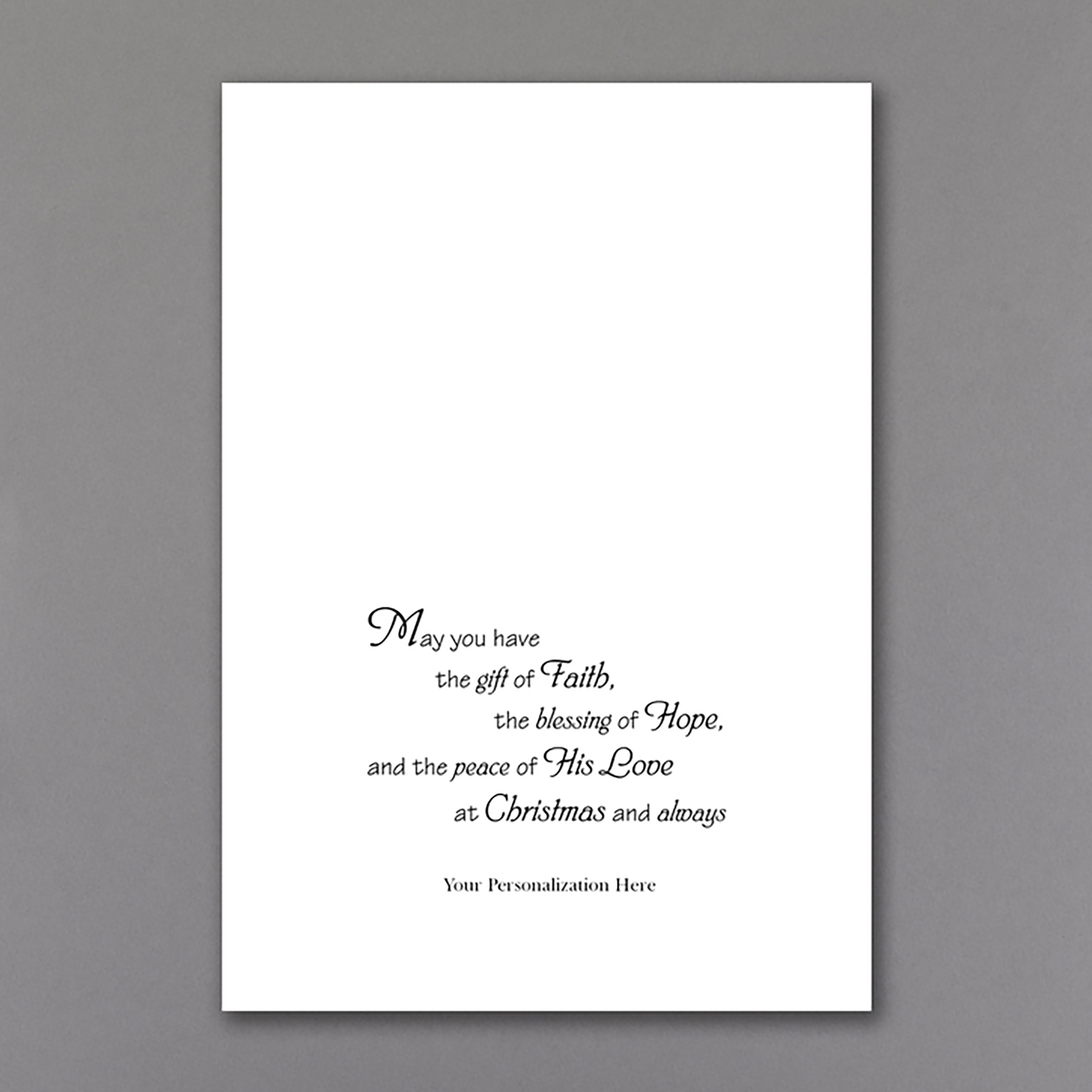 For Unto Us A Child Christmas Religious Card 1