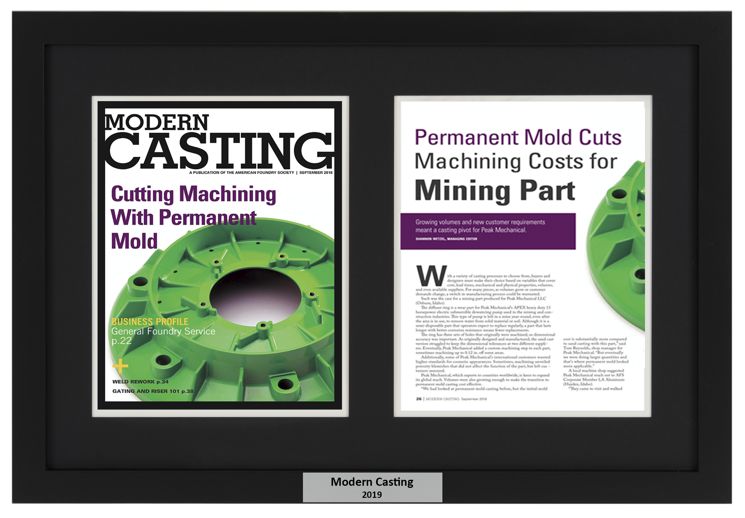 Prestige Media Award Frame