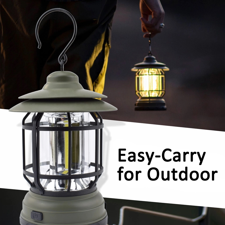 Retro Outdoor Camping & Picnic Lantern - Low/High Lightening 3