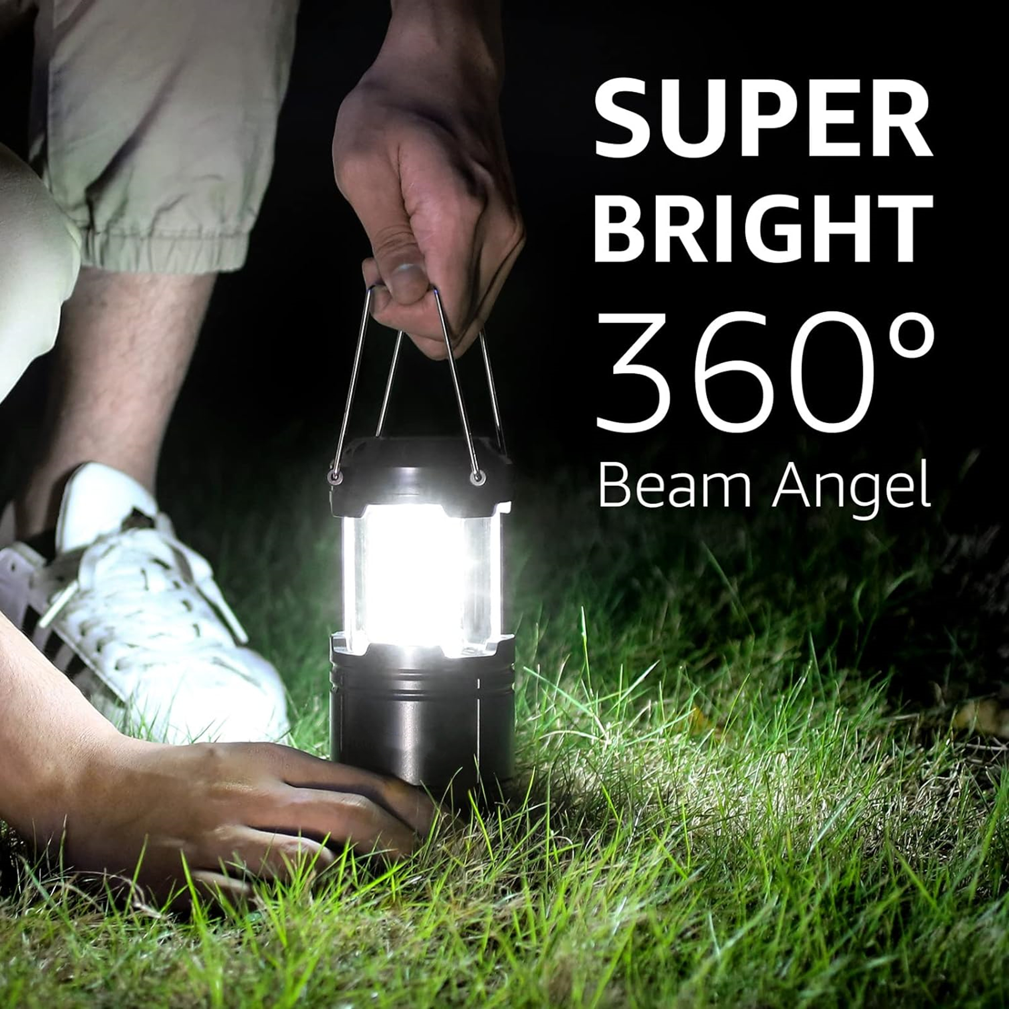 COB LED Battery Powered Collapsible Camping Lantern 5