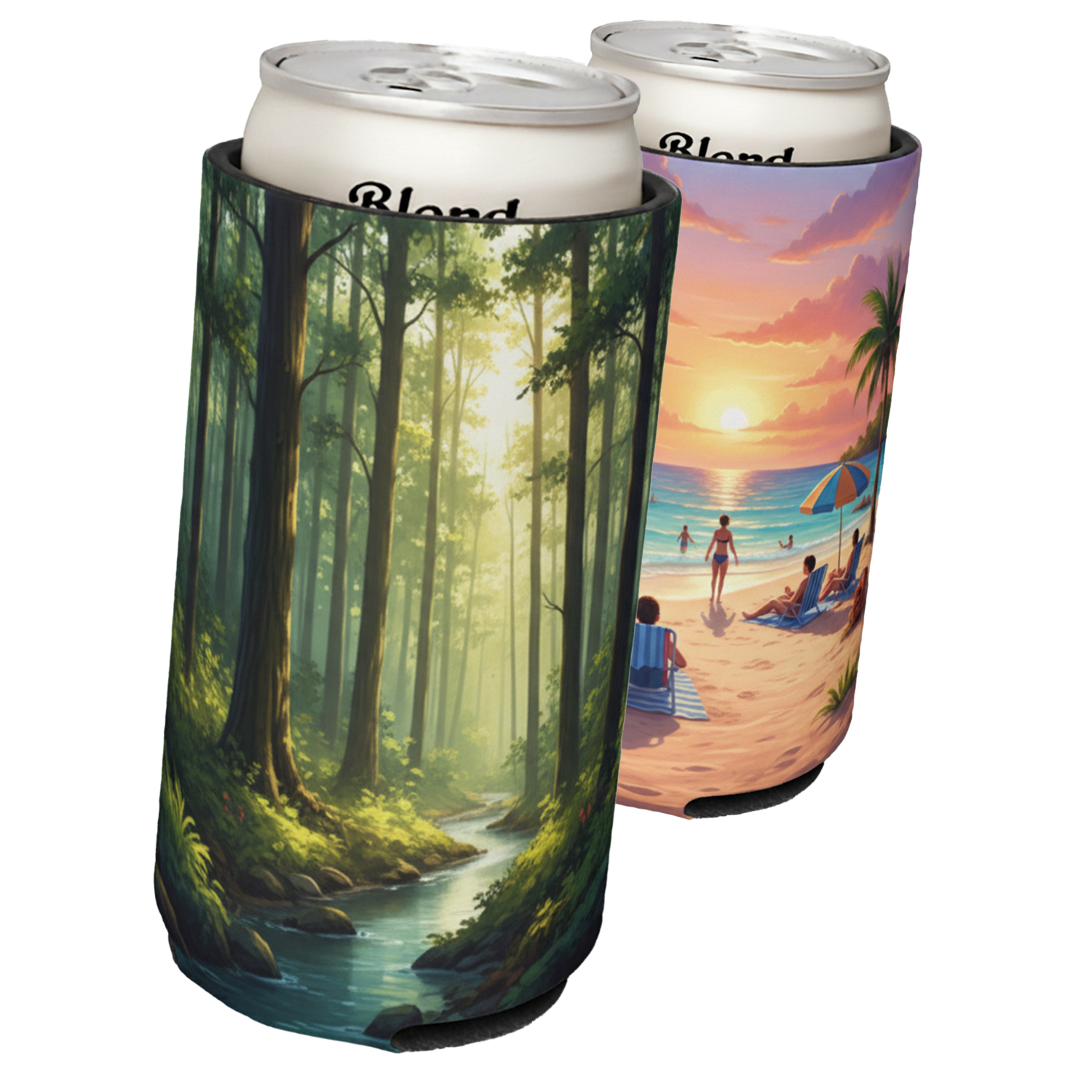 Neoprene Collapsible Design Slim Can Holder 2