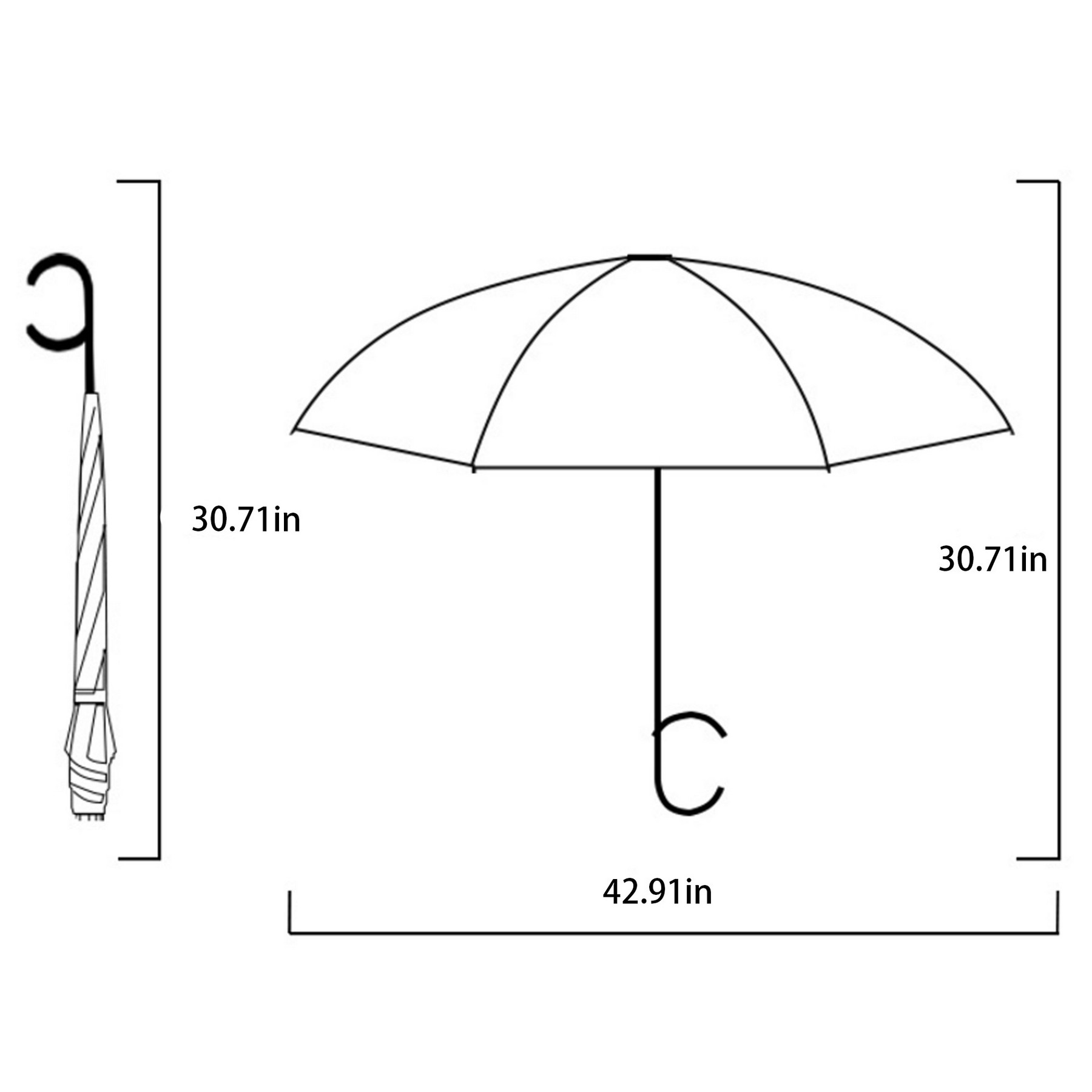 Automatic Long Handle Reverse Umbrella 3