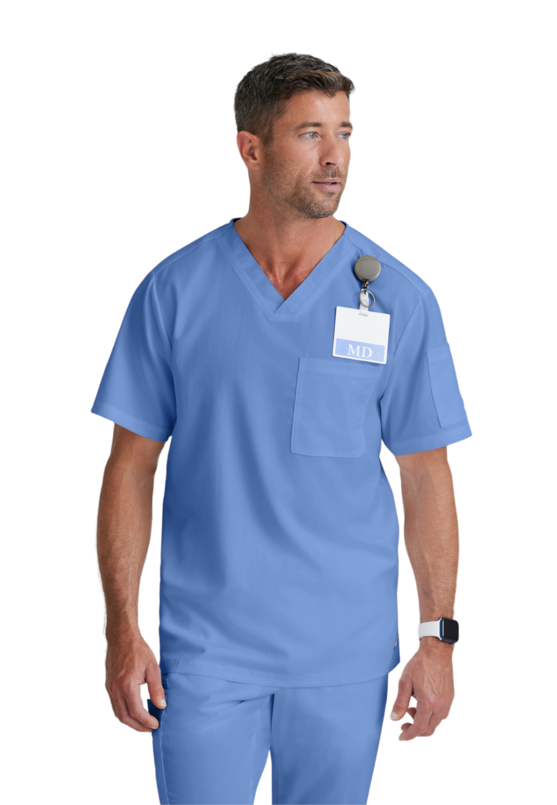 Grey's Anatomy Classic - Men's Two-Pocket V-Neck Evan Scrub Top 2