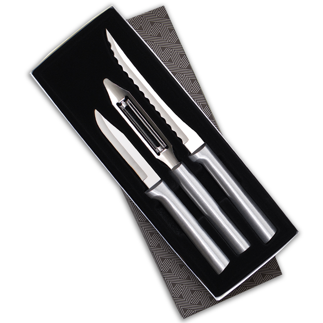 Peel, Pare and Slice Gift Set w/Silver Handle 5
