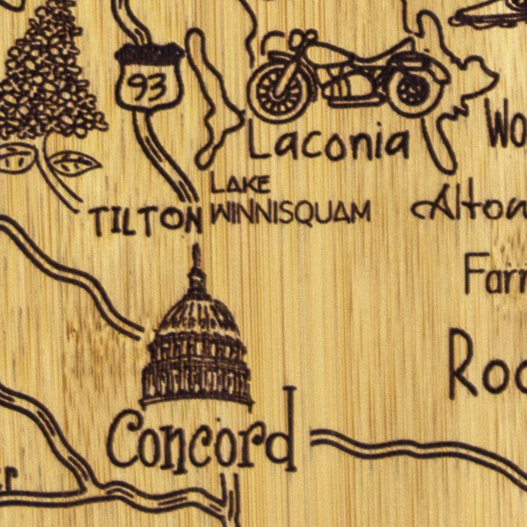 Destination New Hampshire Cutting & Serving Board 11
