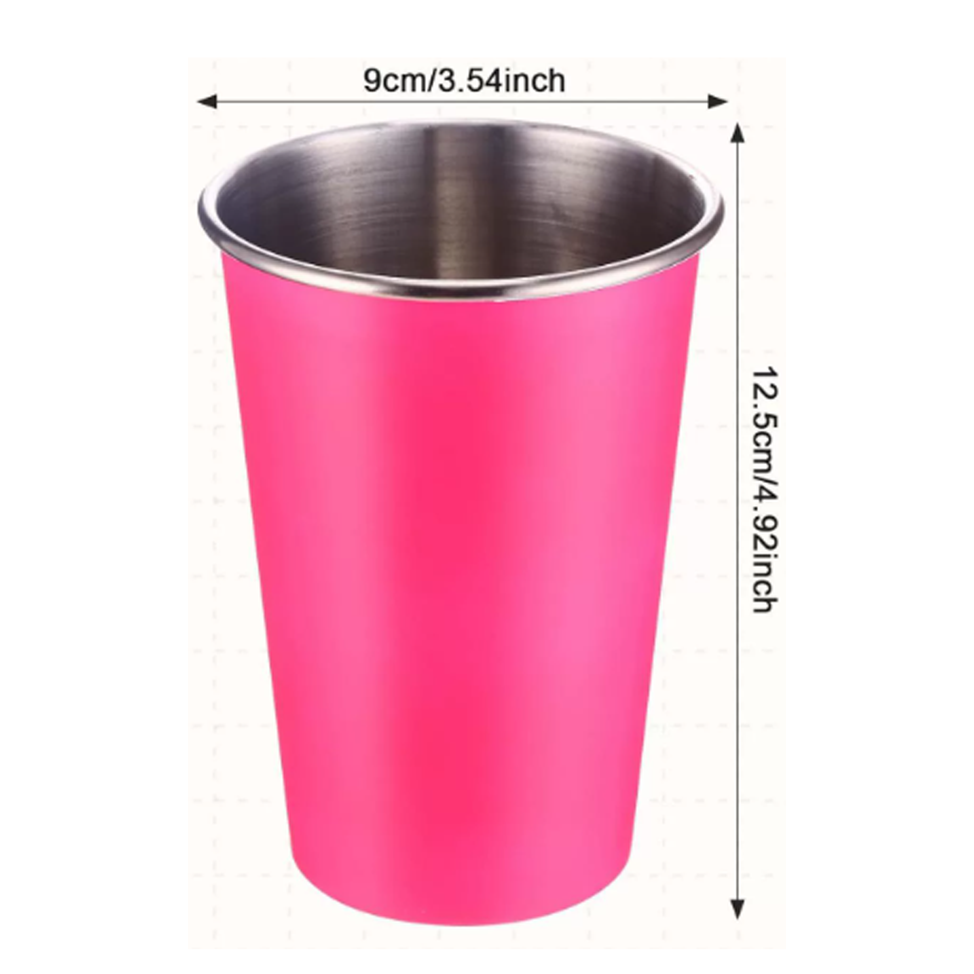 Stainless Steel Shatter-Resistant Stackable Drinking Cups 2