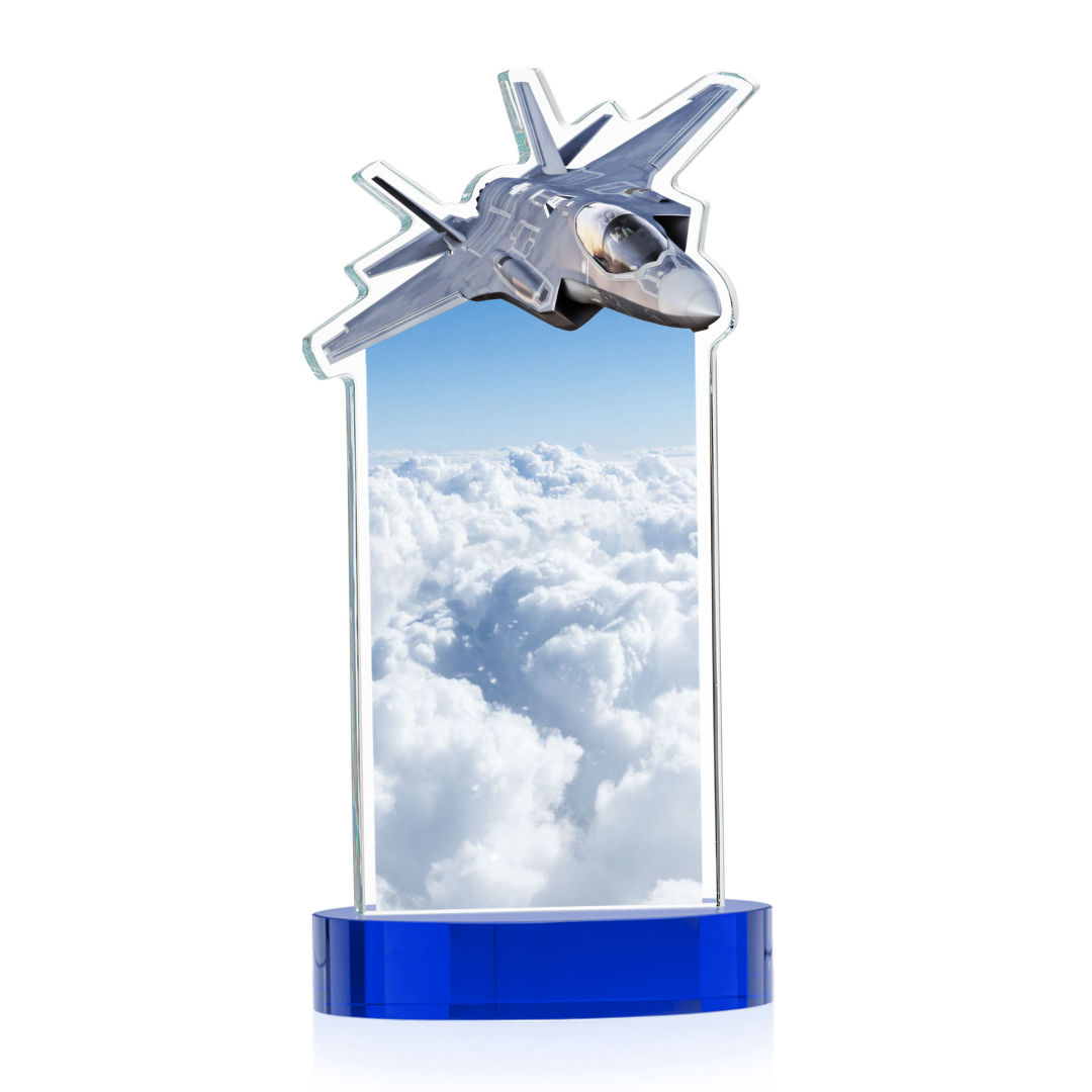 Top Gun VividPrint™ Award on Alberton Base - Blue 9