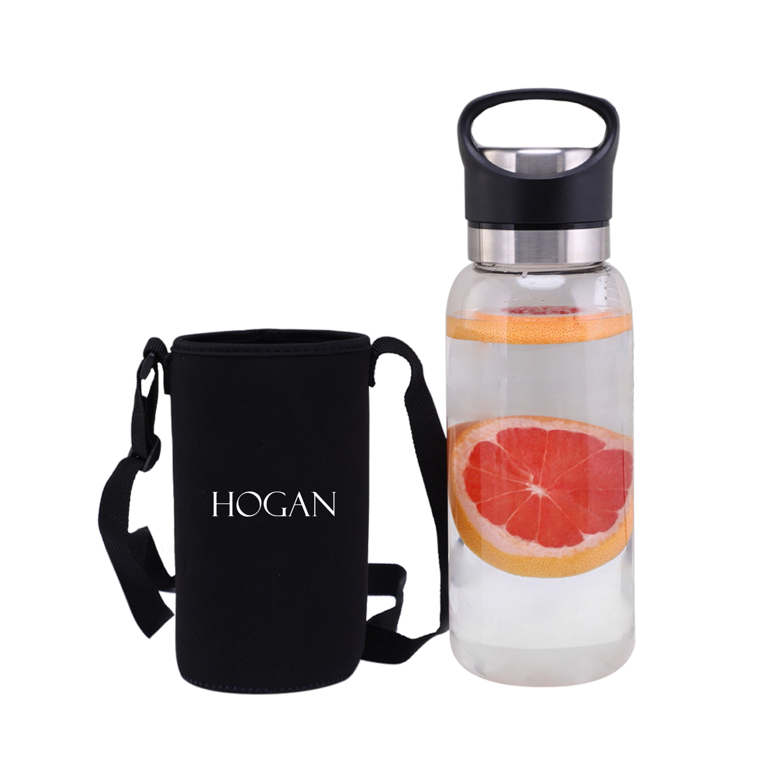 Large-capacity tea glass cup with bottle sleeve 1